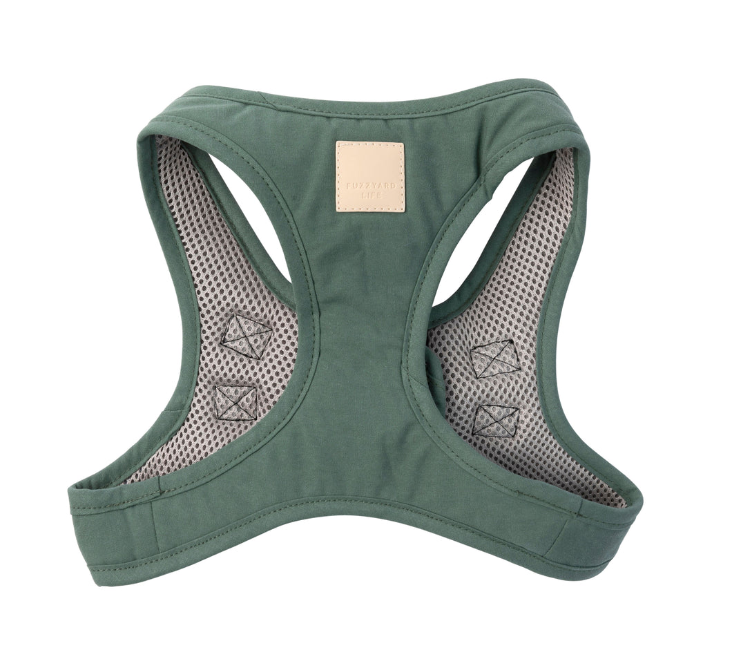 Fuzzyard Life Step In Harness - Myrtle Green