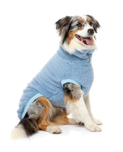 Load image into Gallery viewer, Fuzzyard Turtle Teddy Sweater - Washed Blue
