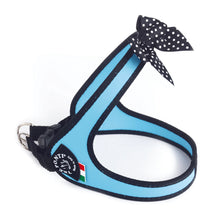 Load image into Gallery viewer, Tre Ponti Easy Fit Fashion Light Blue Harness with Bow
