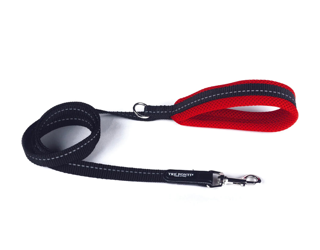 Tre Ponti Red Mesh Handle Lead