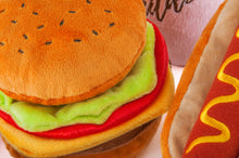 Load image into Gallery viewer, P.L.A.Y Burger Plush Dog Toy
