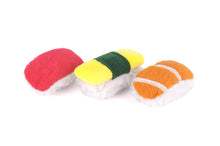 Load image into Gallery viewer, “P.L.A.Y Feline Frenzy Sushi Cat Toy Set of 3”
