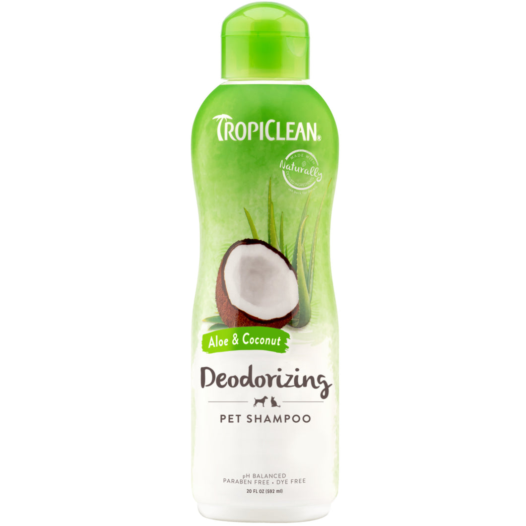 Tropiclean Aloe & Coconut Deodorising Pet Shampoo 592mls