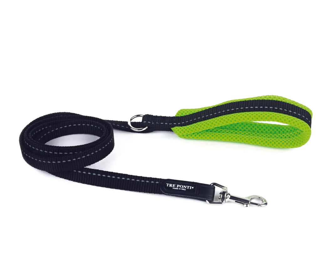 Tre Ponti Fluo Green Mesh Handle Lead