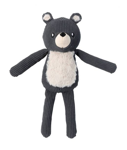 “FuzzYard Life Corduroy Cuddler Bear Dog Toy -  Slate Grey”