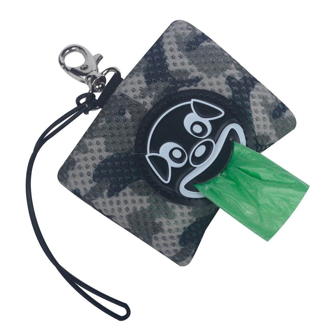 Tre Ponti Grey Camo Smiley Mesh Smiley Poo Bag Dispenser