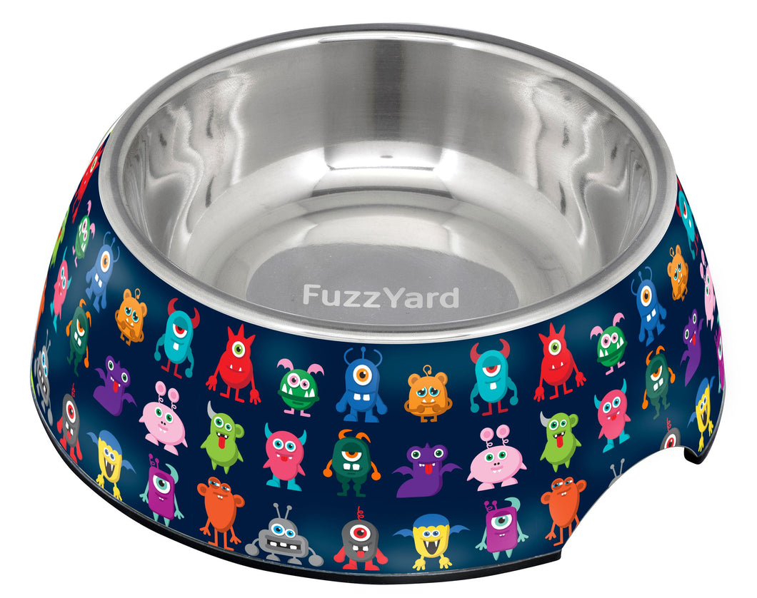 Fuzzyard Yard Monsters Dog Bowl