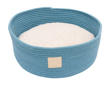 Load image into Gallery viewer, Fuzzyard Life Luxury Rope Basket Bed - French Blue
