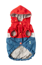 Load image into Gallery viewer, Fuzzyard The Seattle Raincoat - Red &amp; Blue
