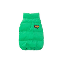 Load image into Gallery viewer, “Ashbury Green Puffer Jacket: Retro Vintage Style for Your Pup”
