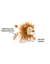 Load image into Gallery viewer, P.L.A.Y Lion  Plush Dog Toy
