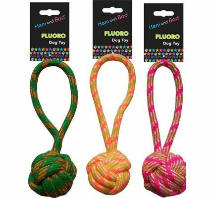 Hemm & Boo Fluro Rope Toy Thick