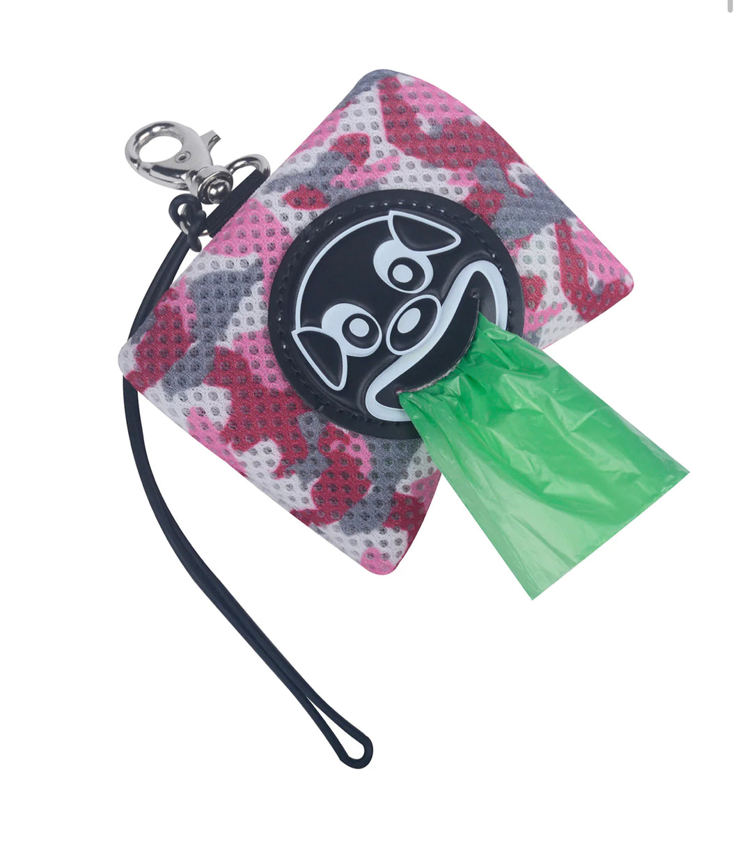 Tre Ponti Pink Camo Smiley Mesh Smiley Poo Bag Dispenser