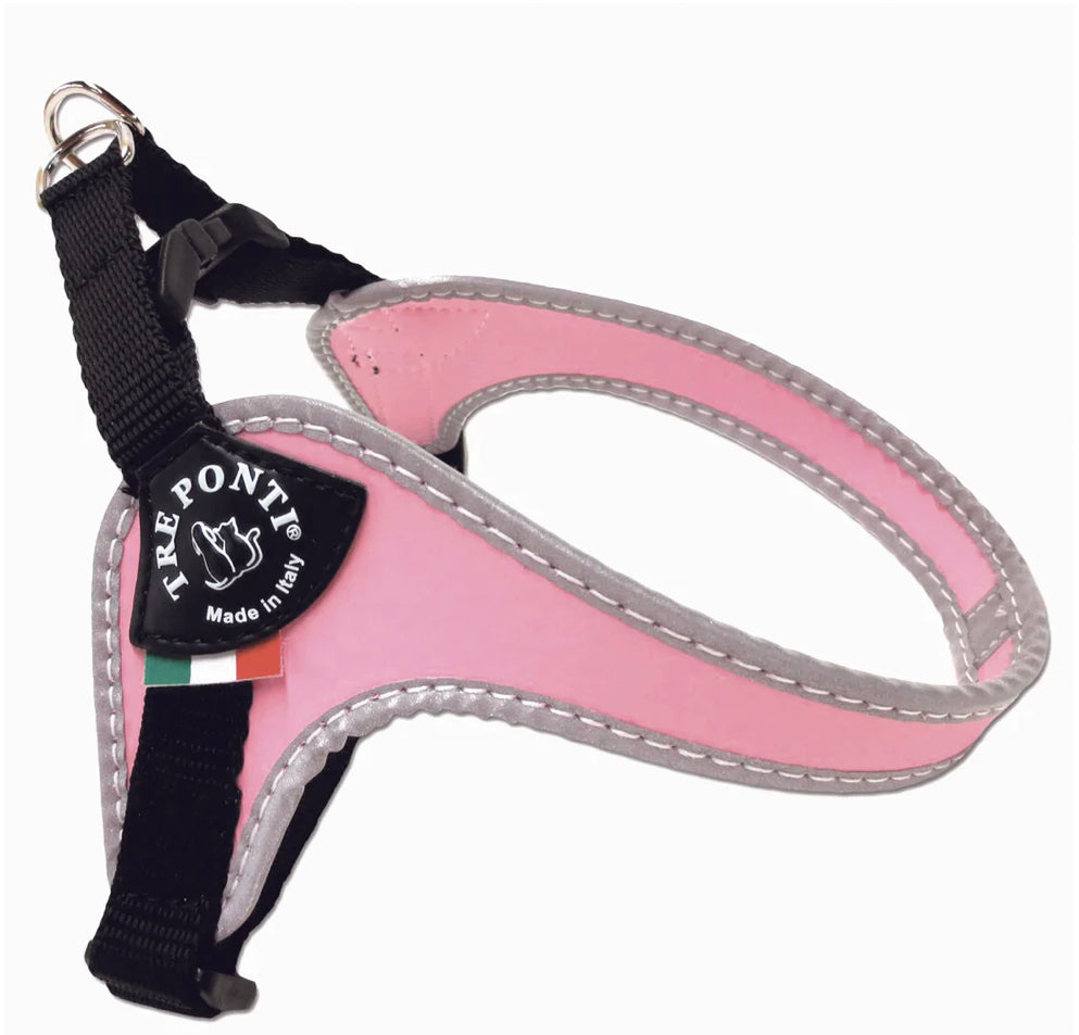 Tre Ponti Easy Fit Pink Harness with Adjustable Girth