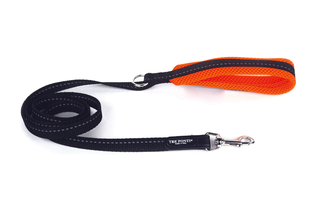 Tre Ponti Fluo Orange Mesh Handle Lead