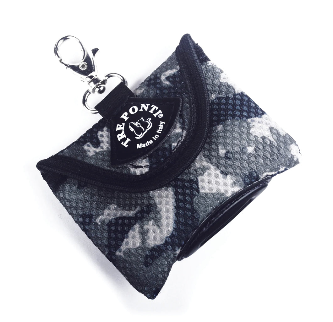 Tre Ponti Grey Camo Mesh Poo Bag Dispenser