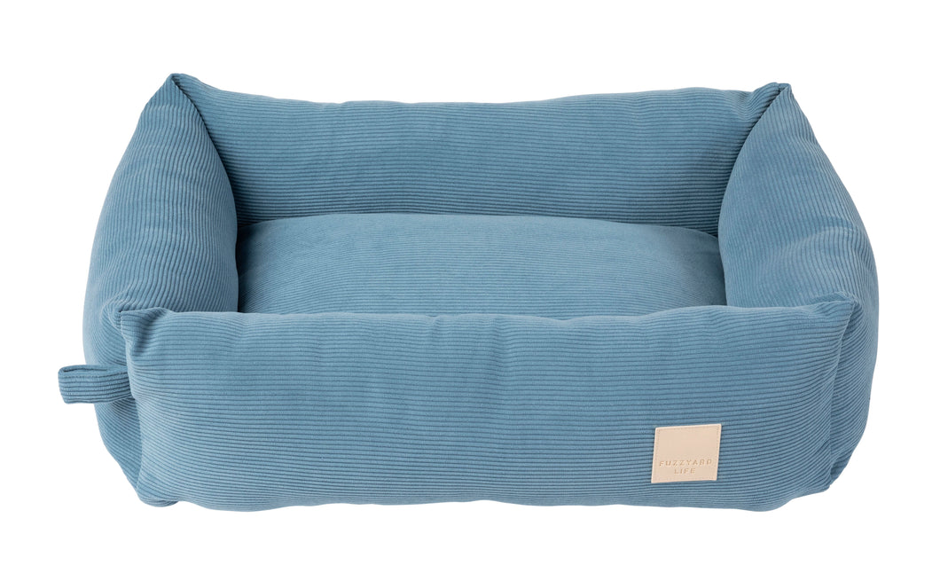 Fuzzyard Life Corduroy Bed - French Blue