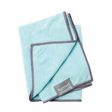 Load image into Gallery viewer, “Fuzzyard Microfibre Drying Towel For Puppies - Blue with Grey Trim”
