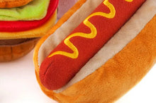 Load image into Gallery viewer, P.L.A.Y Hot Dog Plush Dog Toy
