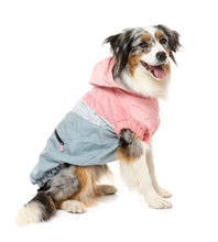 Load image into Gallery viewer, Fuzzyard The Seattle Raincoat - Pink &amp; Grey
