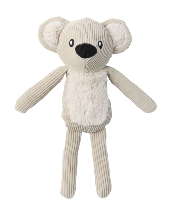 “FuzzYard Life Corduroy Cuddler Koala Dog Toy - Sandstone”