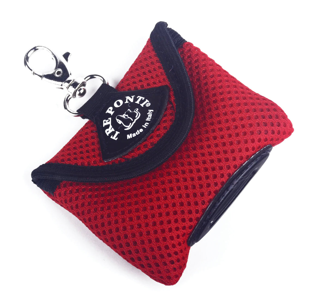 Tre Ponti Red Mesh Poo Bag Dispenser