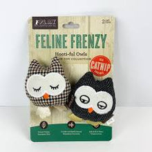 Load image into Gallery viewer, “P.L.A.Y Feline Frenzy Hooti-ful Owls Plush Cat Toys”
