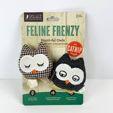 “P.L.A.Y Feline Frenzy Hooti-ful Owls Plush Cat Toys”