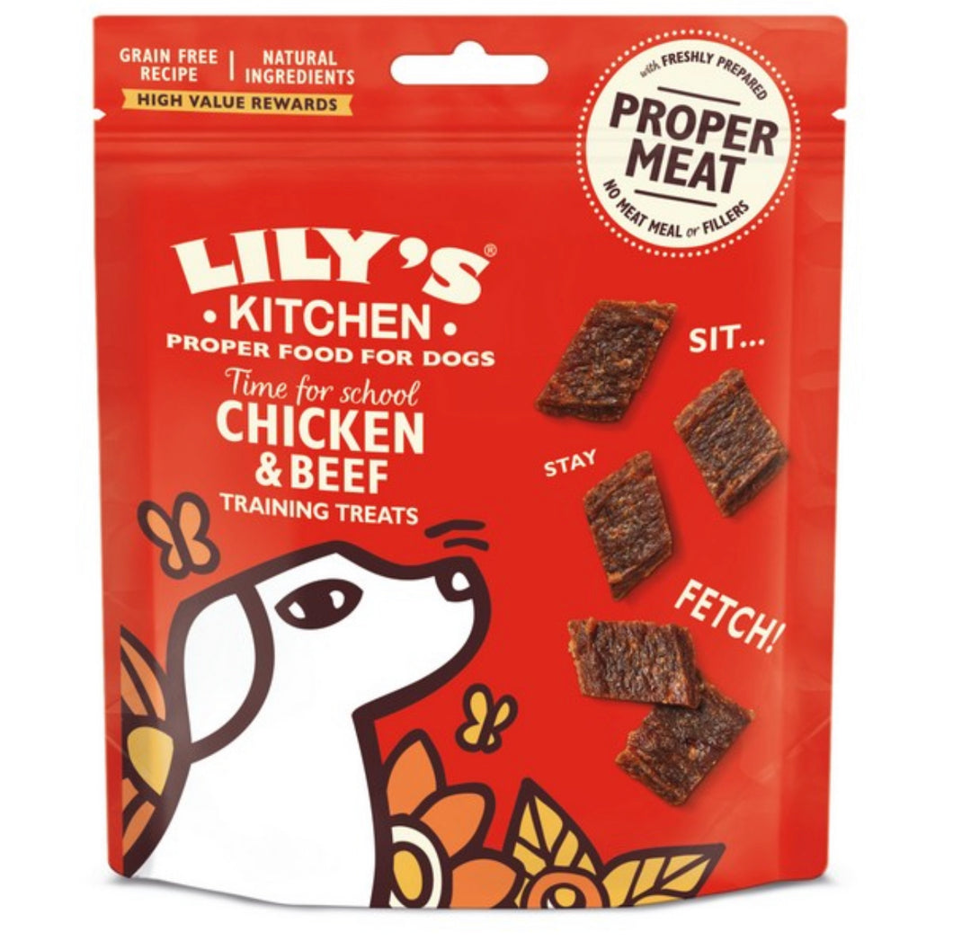 Lilly’s Kitchen Adult Dog Chicken & Beef Training Treats 70g